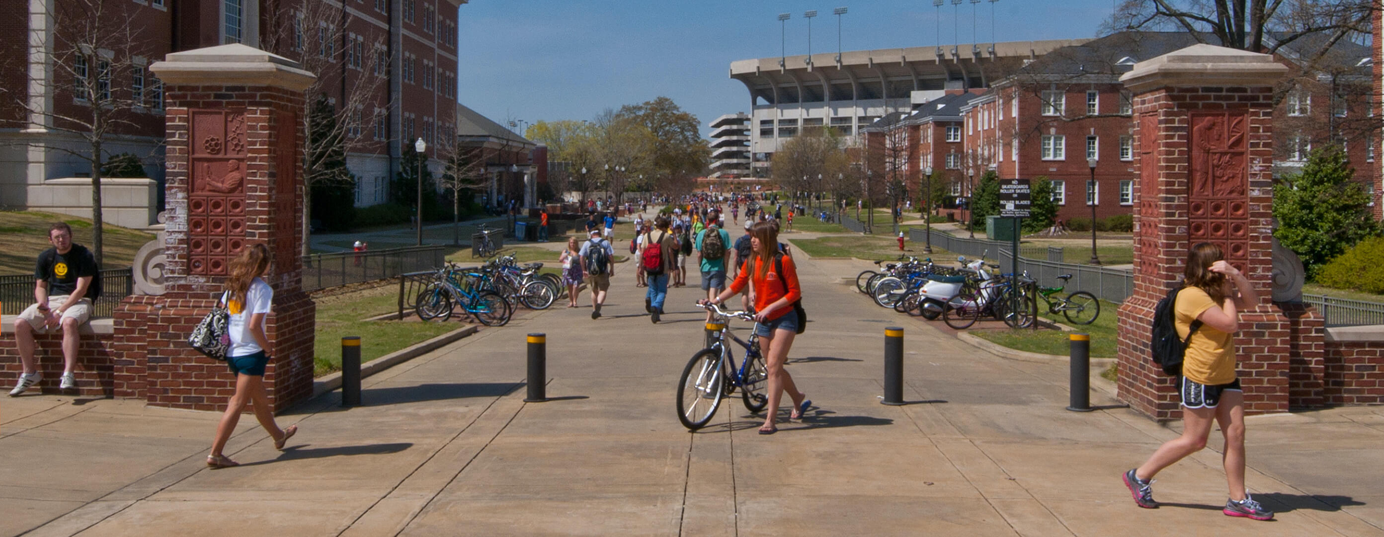 picture of students on campus